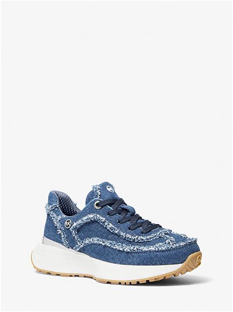 Ari Frayed Denim Trainer 